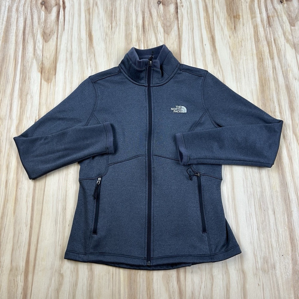 The North Face Womens Gray Full Zip Soft Jacket PH596740 Outdoor Hiking Gorpcore